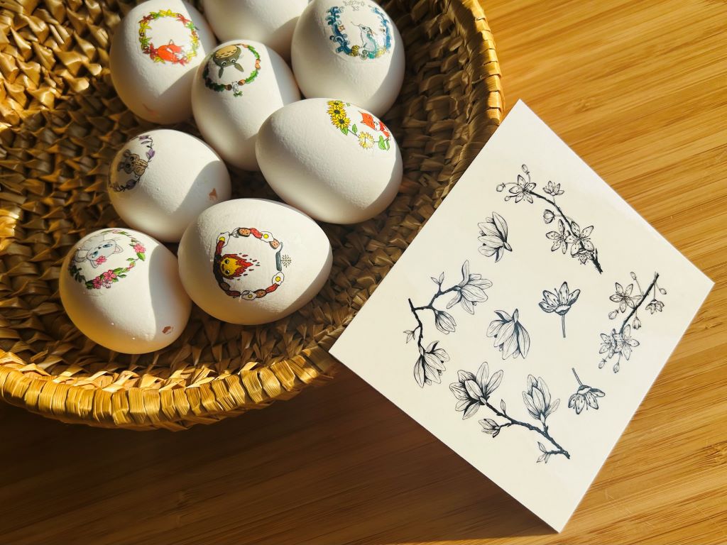Temporary Tattoo "Spring Japan" Black