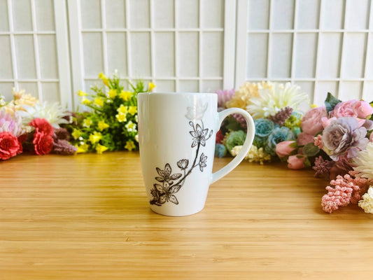hrnek vysoký "Sakura"se stříbrnou 380 ml