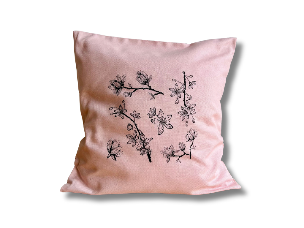 Pillowcase "Spring Japan" pink 40x40 cm