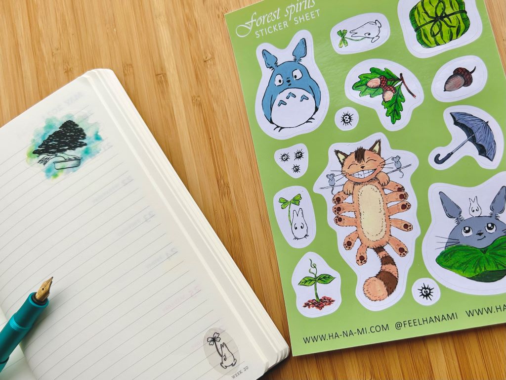 Stickers "Totoro" and forest spirits