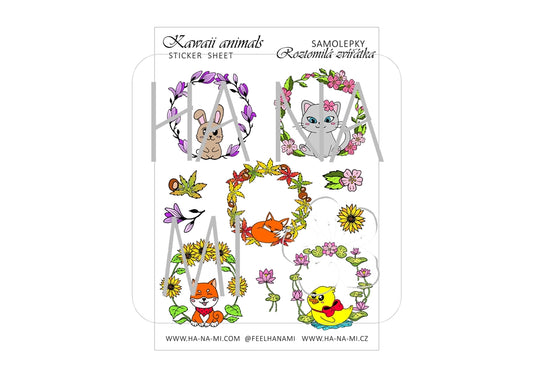 "Cute Animals" stickers