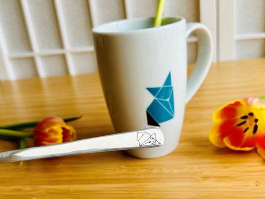 Stainless steel spoon "Origami Fox"