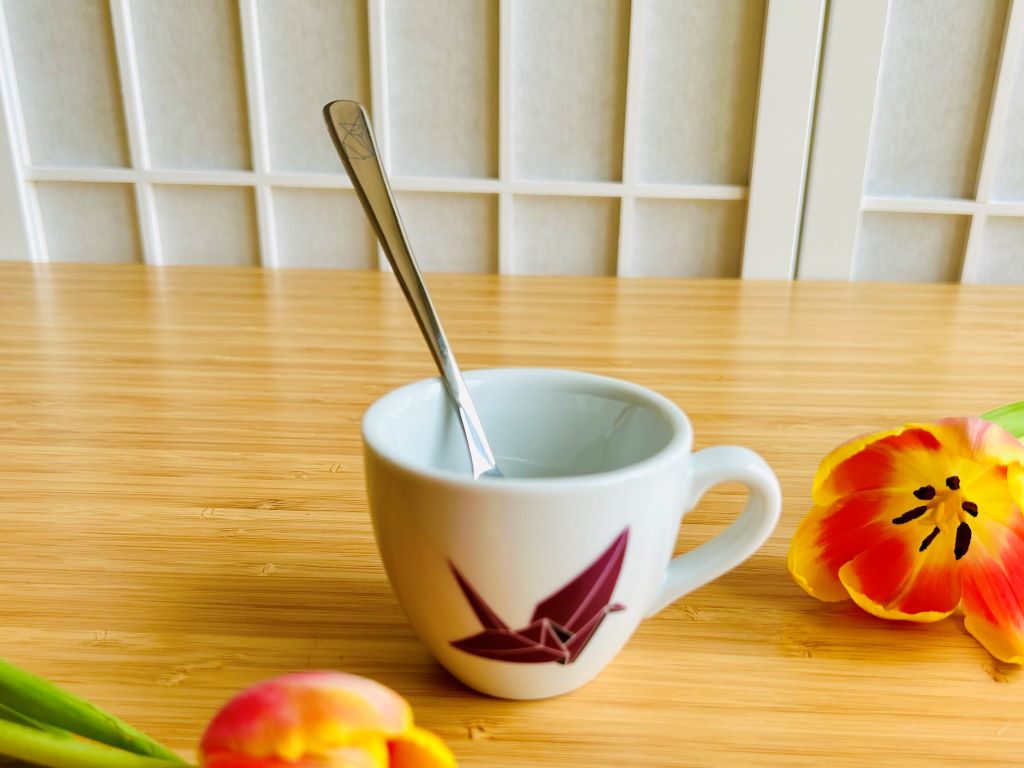 Stainless steel spoon "Origami Fox"