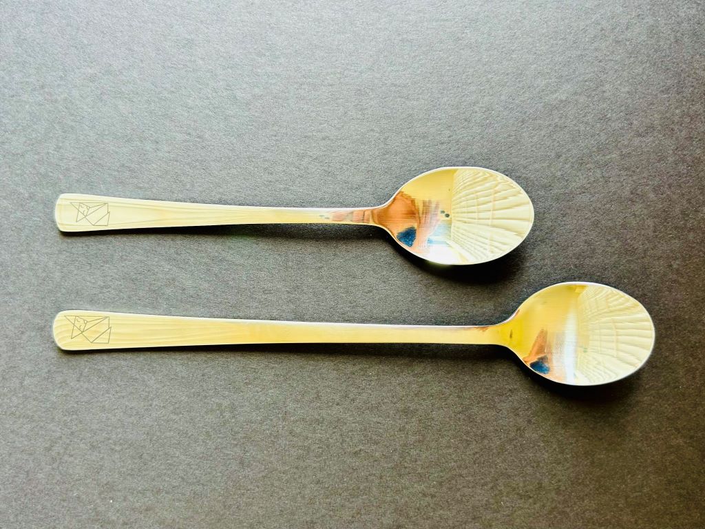 Stainless steel spoon "Origami Fox"