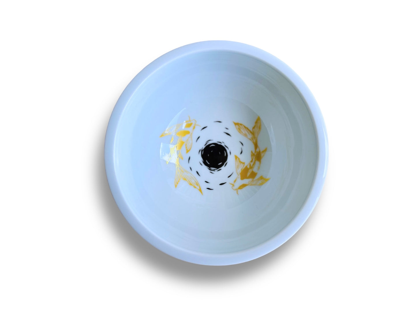 Large bowl "Lake Jewels or Koi Carp with Moon" diameter 16 cm