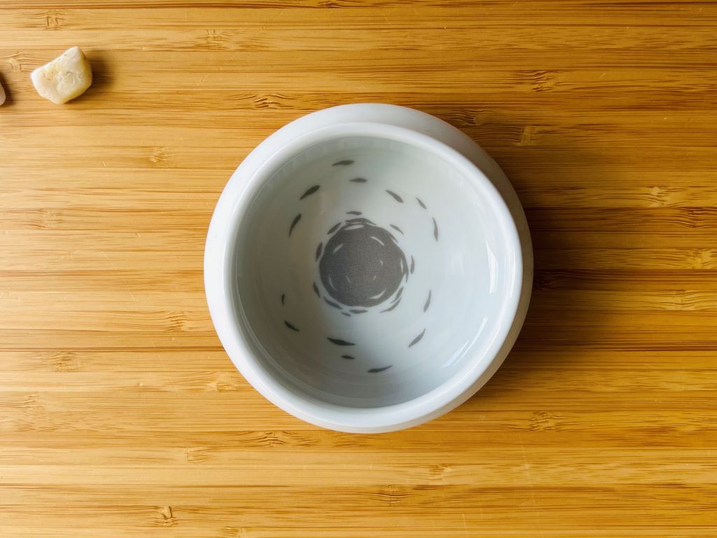 Porcelain jar "Lake Gemstones or Koi Carp with Moon"