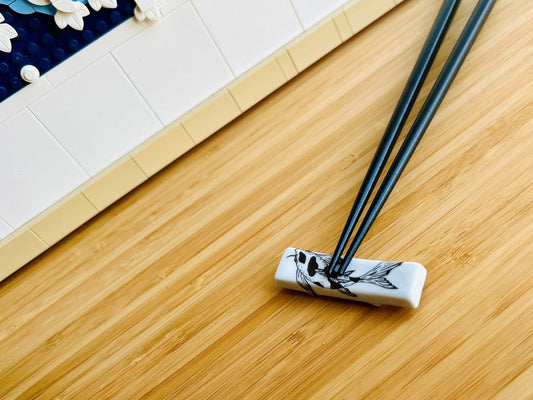 chopstick rest "Lake Gems or Koi Carps" 6x1.5 cm