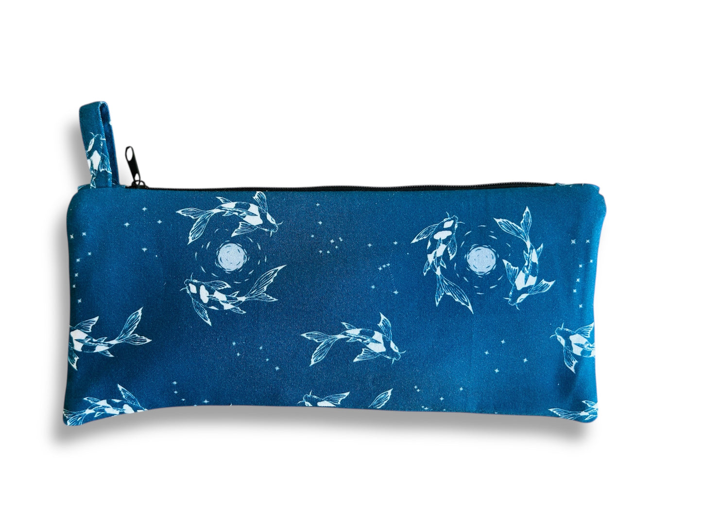 pencil case "Lake Gems or Koi Carp with the Moon"