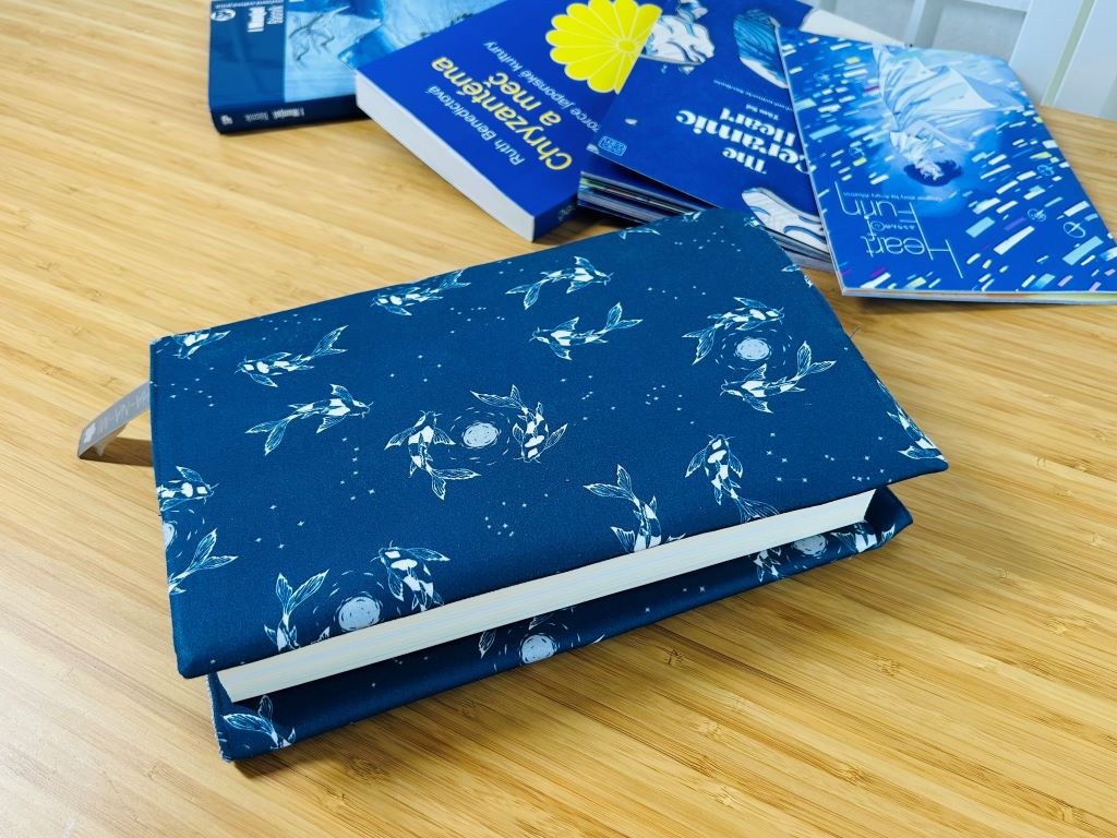 cover for the book "Lake Jewels or Koi Carp with the Moon" large
