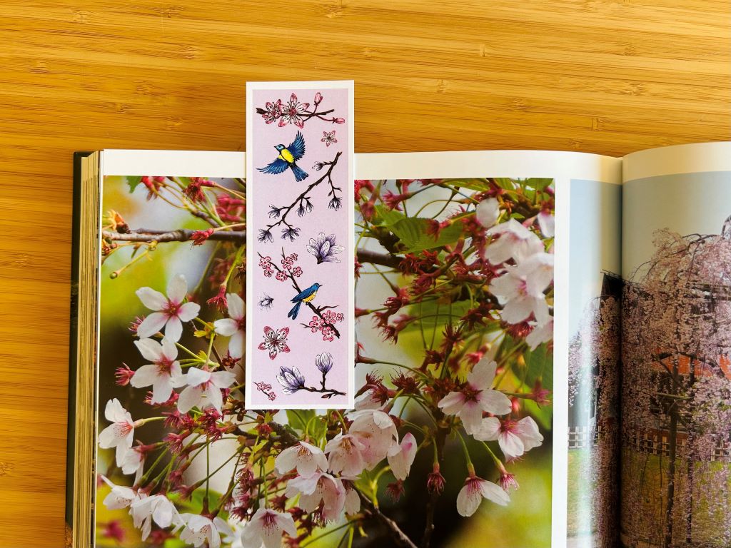 Bookmark "Spring Japan" 15 x 5 cm