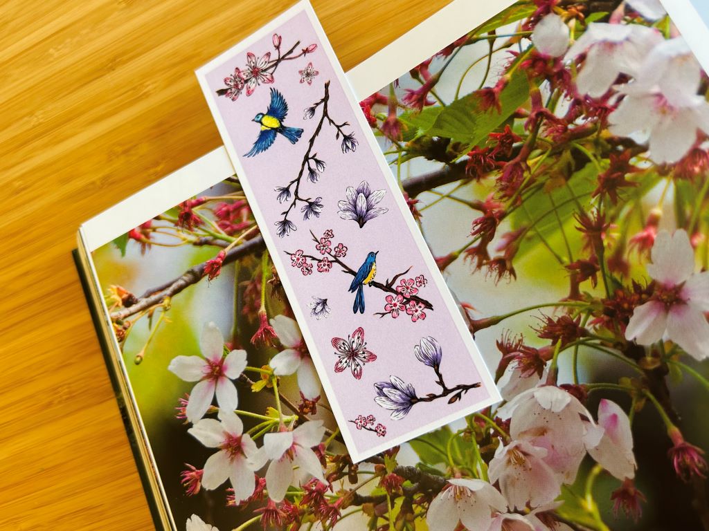 Bookmark "Spring Japan" 15 x 5 cm