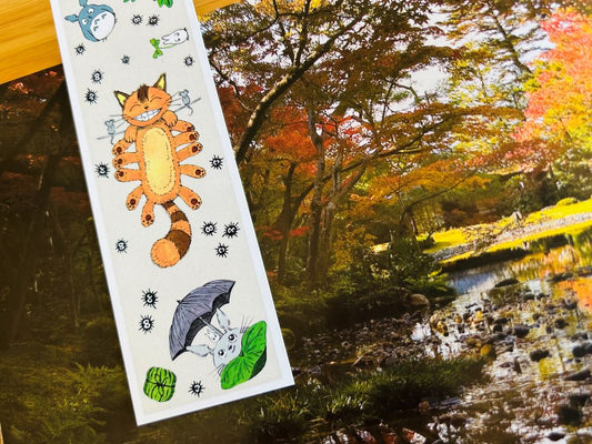 Bookmark "Totoro and other forest spirits" 15 x 5 cm
