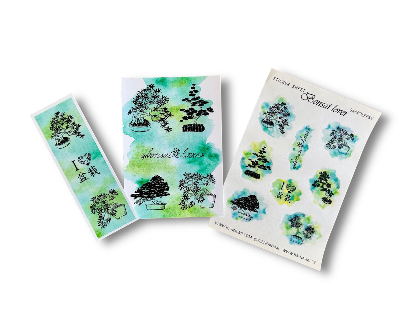 Bookmark "Bonsai Lover" 15 x 5 cm
