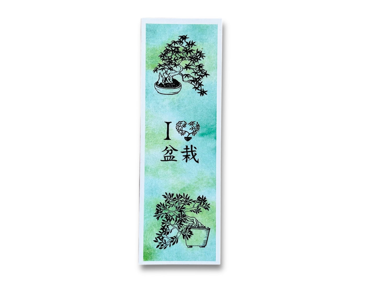 Bookmark "Bonsai Lover" 15 x 5 cm