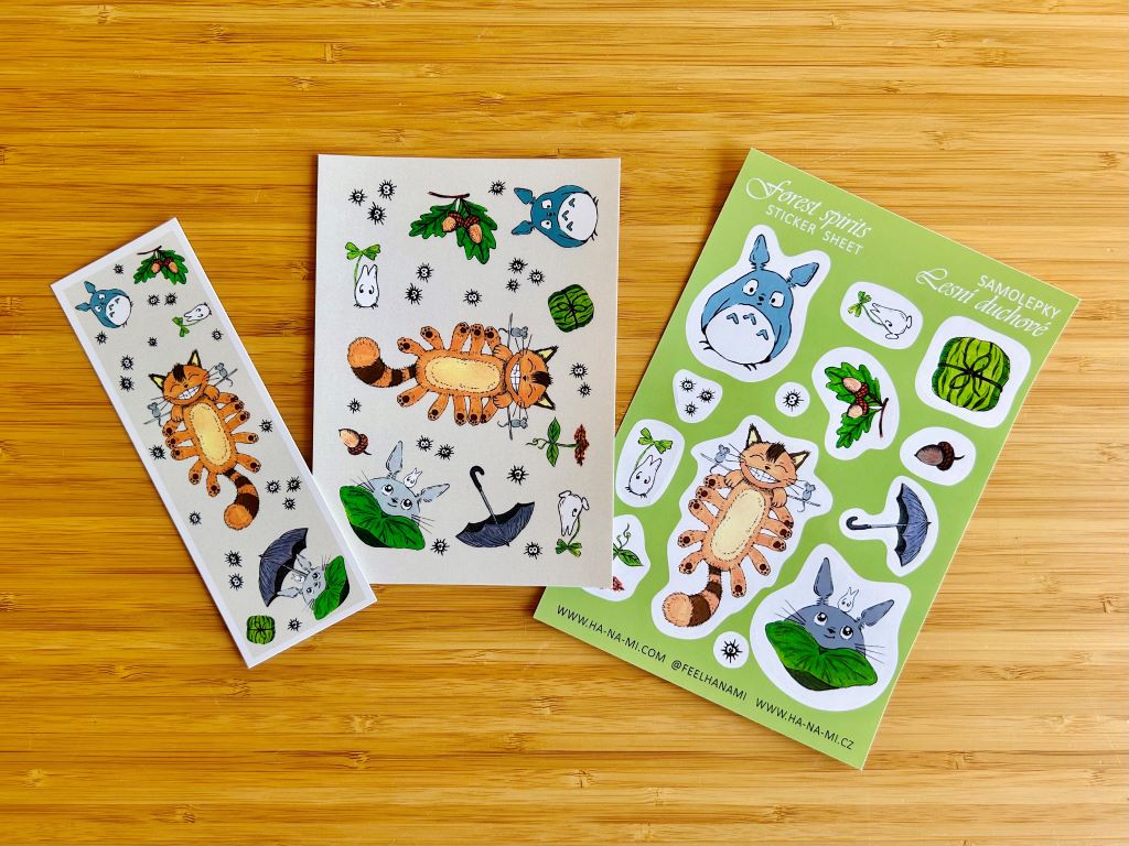 Postcard "Totoro and other forest spirits" A6
