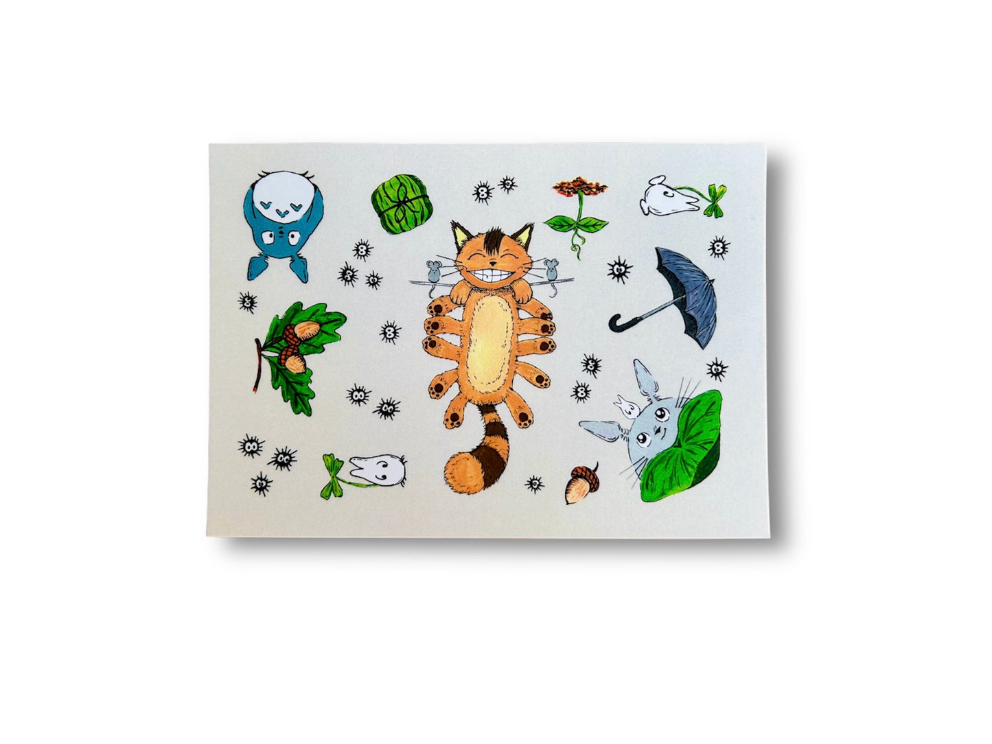 Postcard "Totoro and other forest spirits" A6