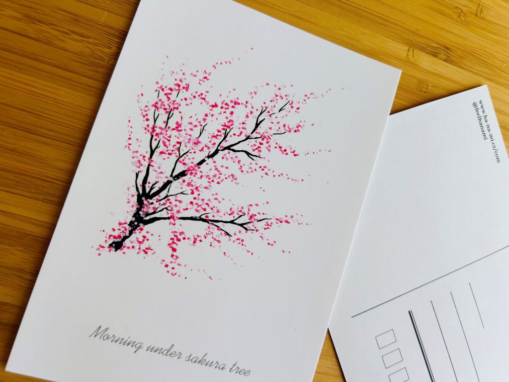 Postcard "Morning under the Sakura Tree" A6