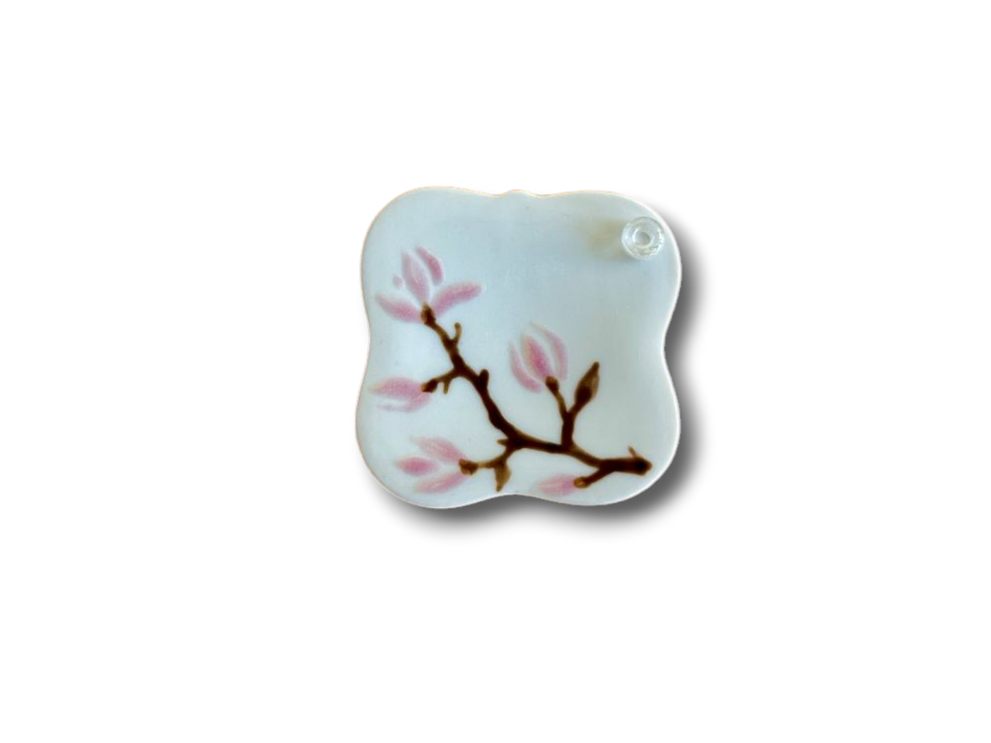 porcelain incense stick holder "Scent of a Spring Dream" 5.5x5.5 cm