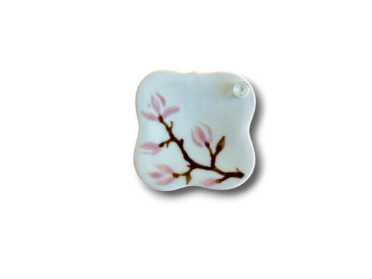 porcelain incense stick holder "Scent of a Spring Dream" 5.5x5.5 cm