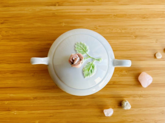 Zuckerdose mit Deckel „Vogel auf Kirschblüte“ 200 ml