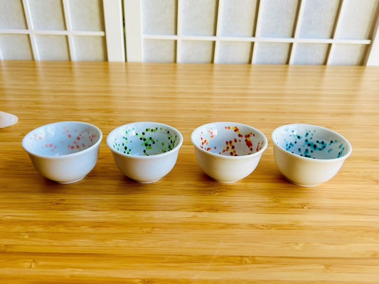 "Four Seasons" tea and sake cup set, 4 pieces, 45 ml