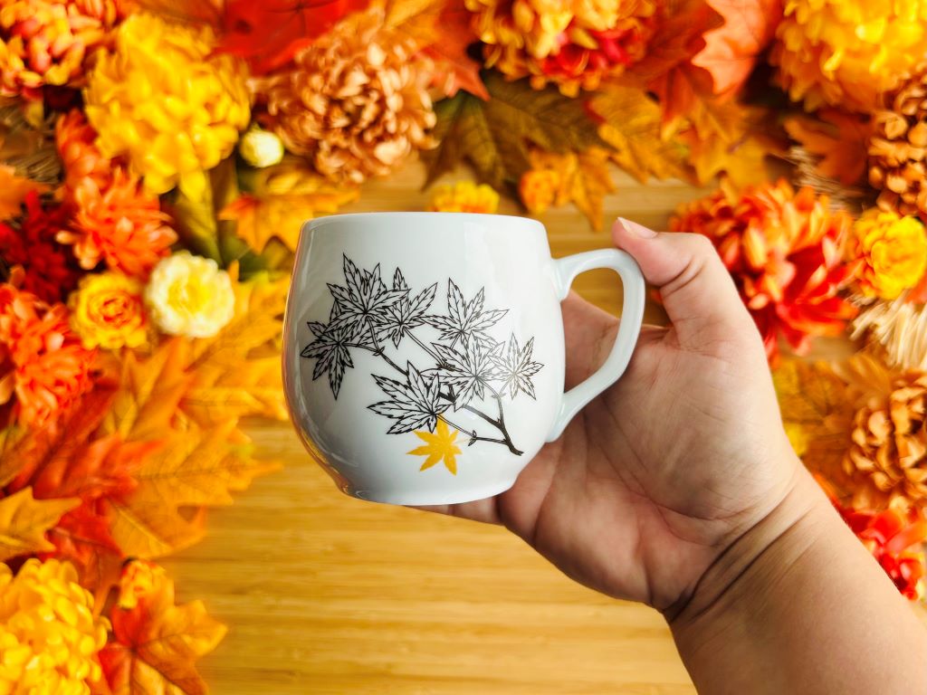 "Maple" mug with gold 300 ml
