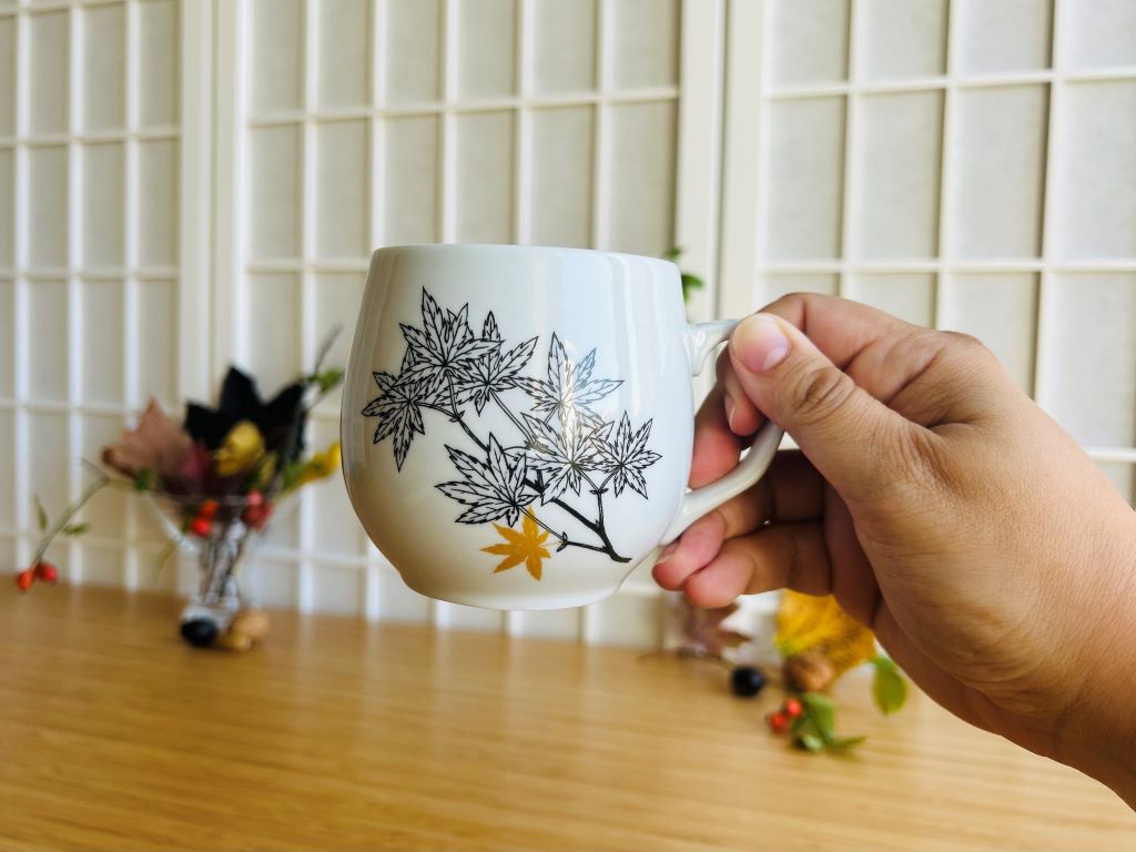 "Maple" mug with gold 300 ml