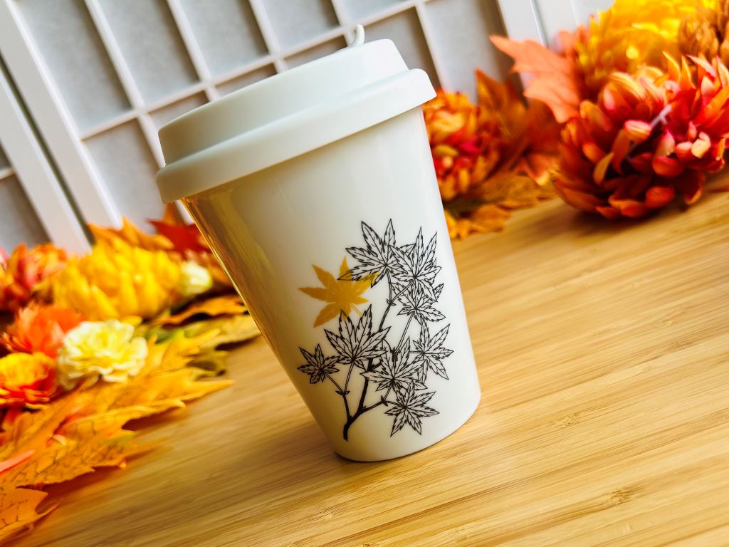 Maple Leaf To Go Mug with Gold 300 ml