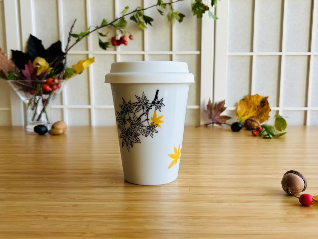Maple Leaf To Go Mug with Gold 300 ml