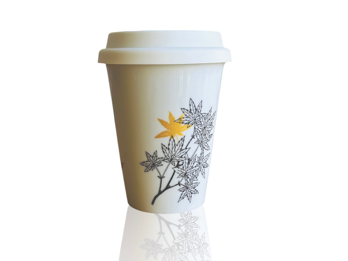 Maple Leaf To Go Mug with Gold 300 ml