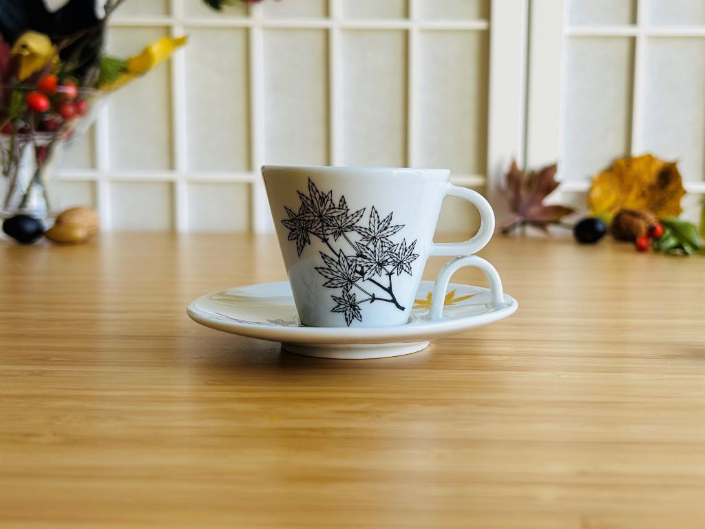 espresso cup with saucer "Javory" with gold 45 ml