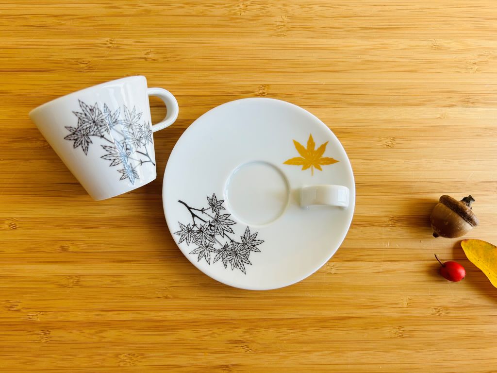 espresso cup with saucer "Javory" with gold 45 ml