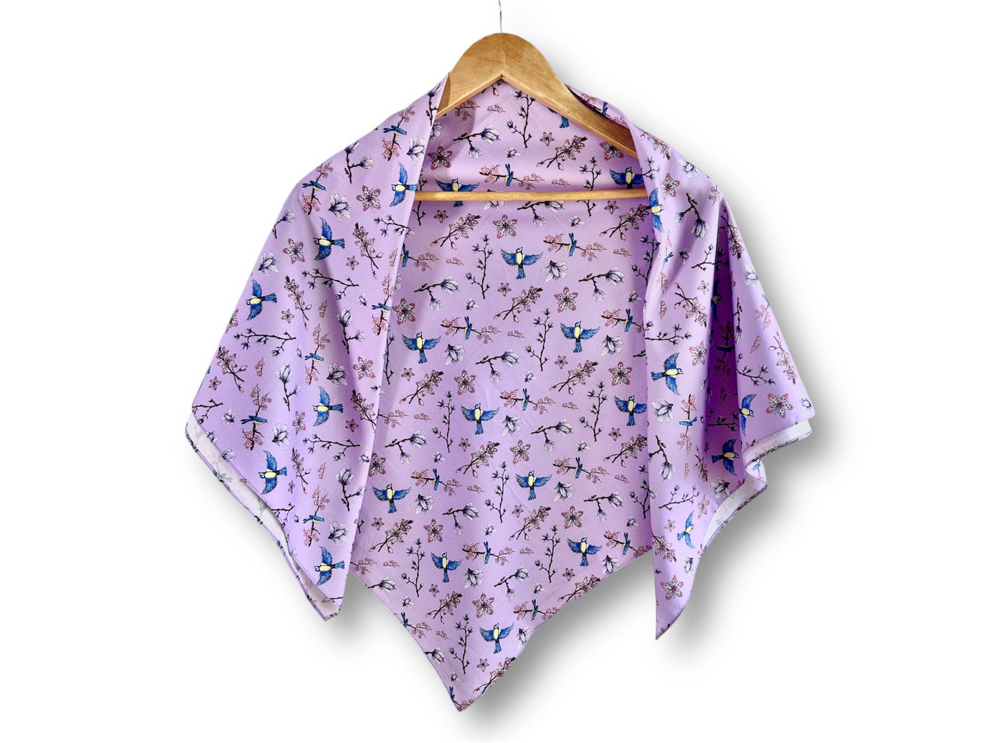 large scarf "Spring Japan" 100x100 cm