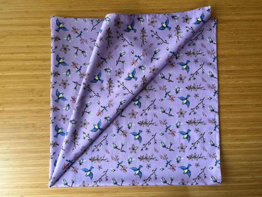large scarf "Spring Japan" 100x100 cm