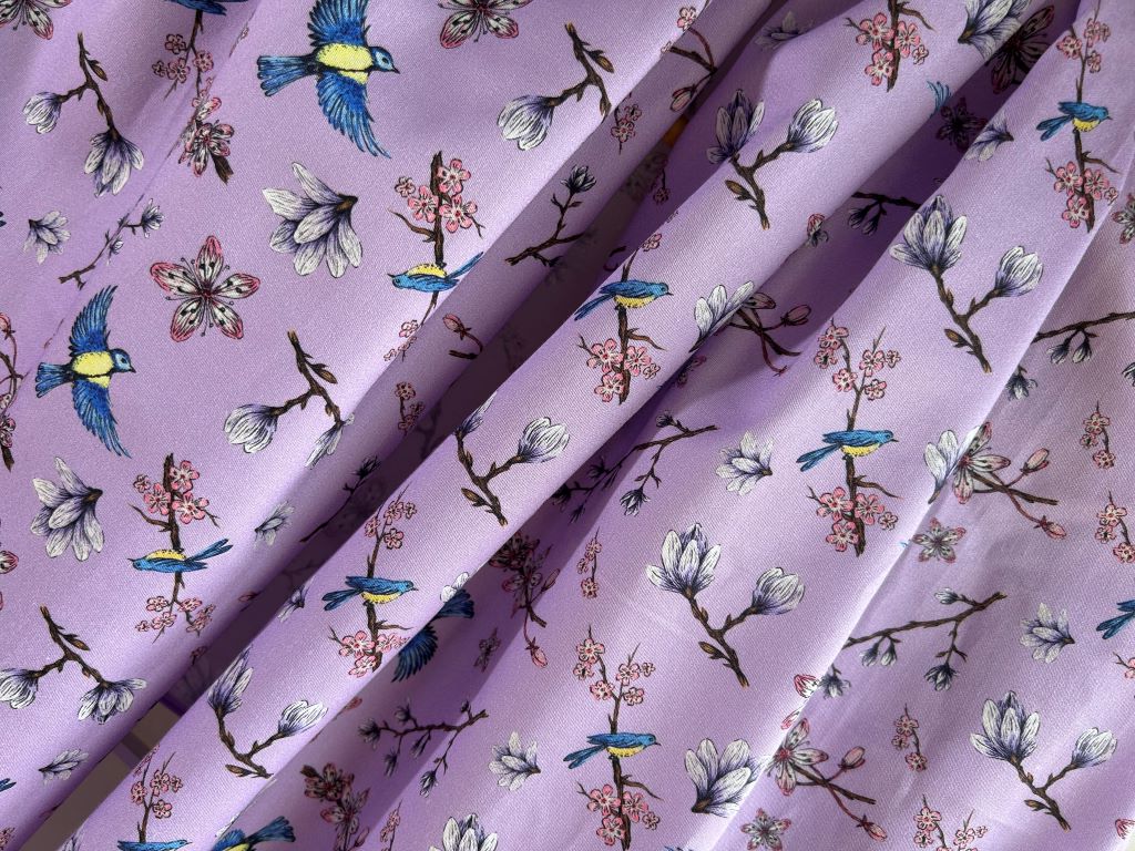 large scarf "Spring Japan" 70x200 cm