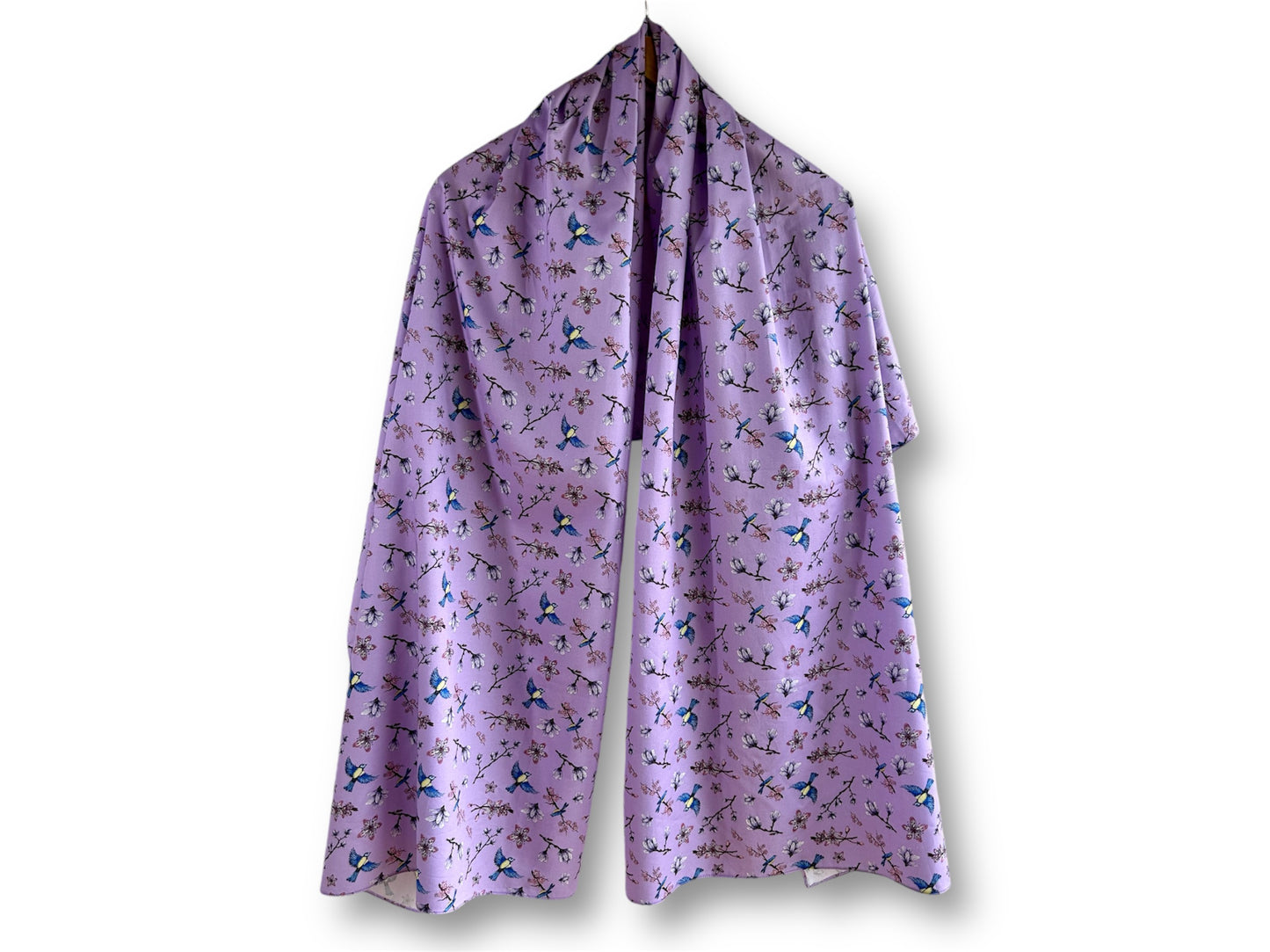 large scarf "Spring Japan" 70x200 cm