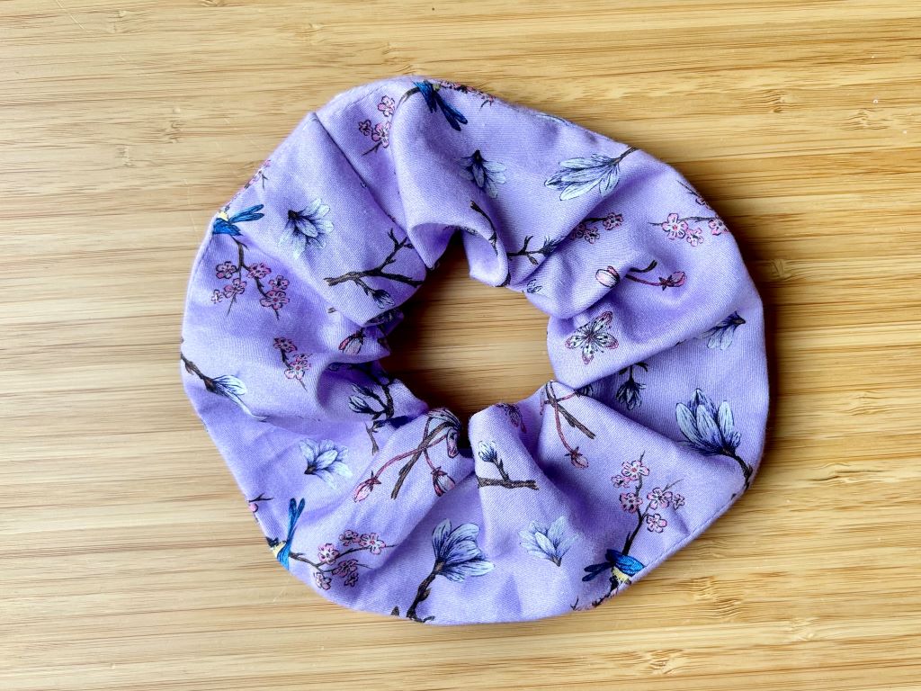 Scrunchie "Spring Japan" fabric hair tie