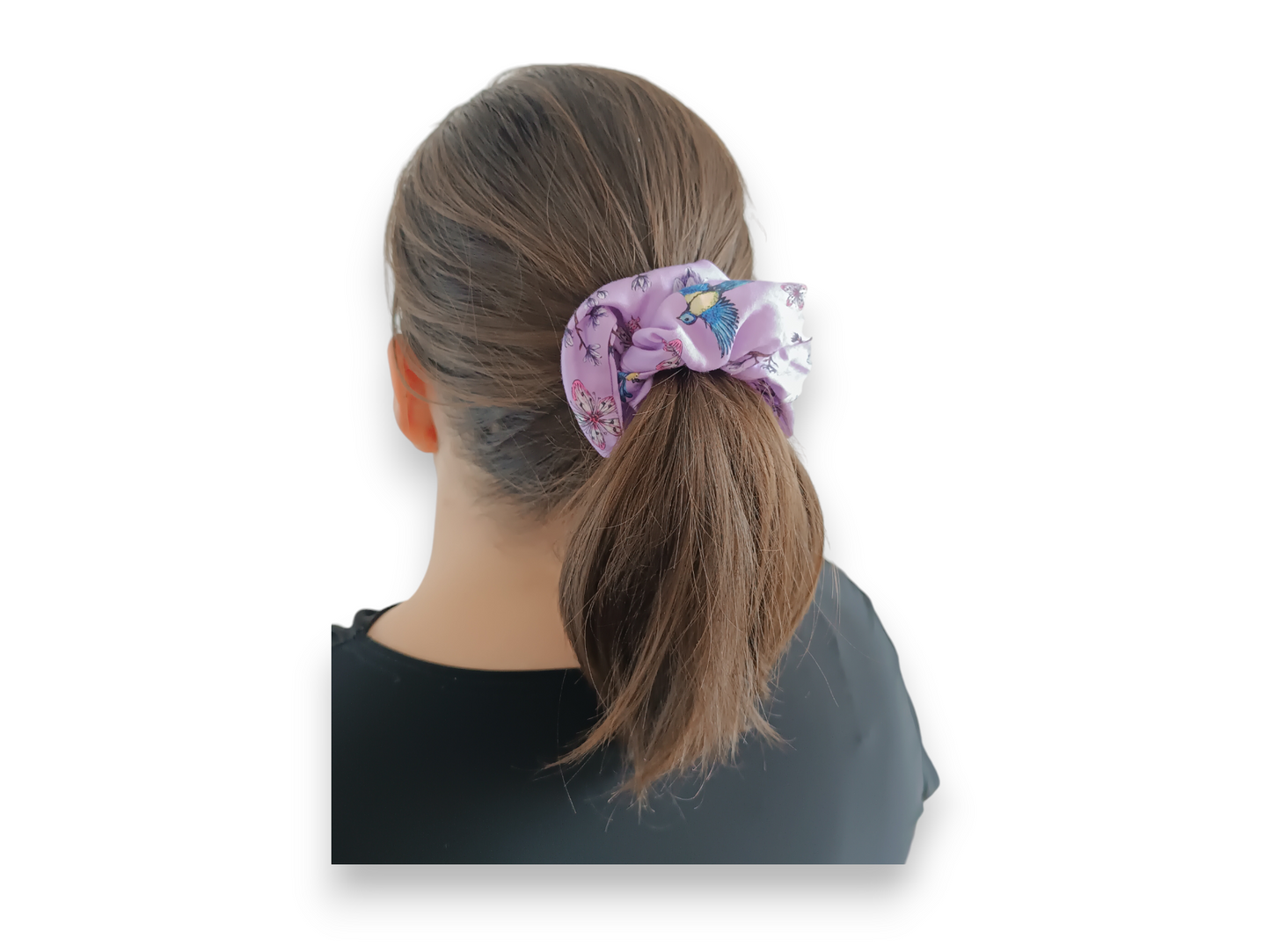 Scrunchie "Spring Japan" fabric hair tie