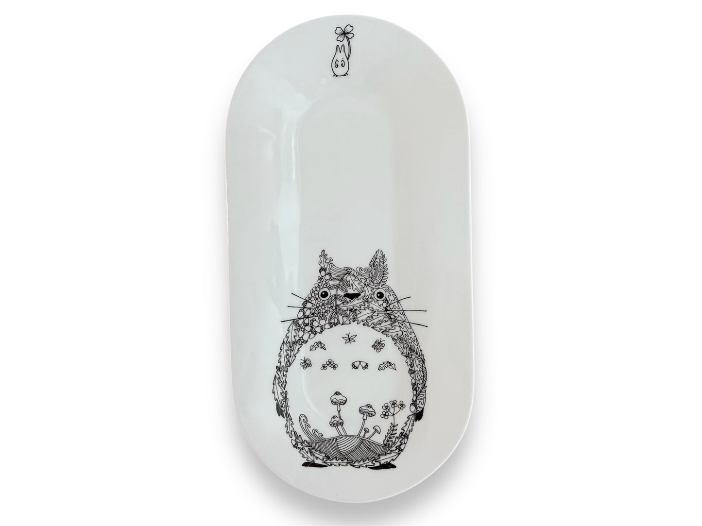 Porcelain sushi platter "Totoro" 35x18 cm