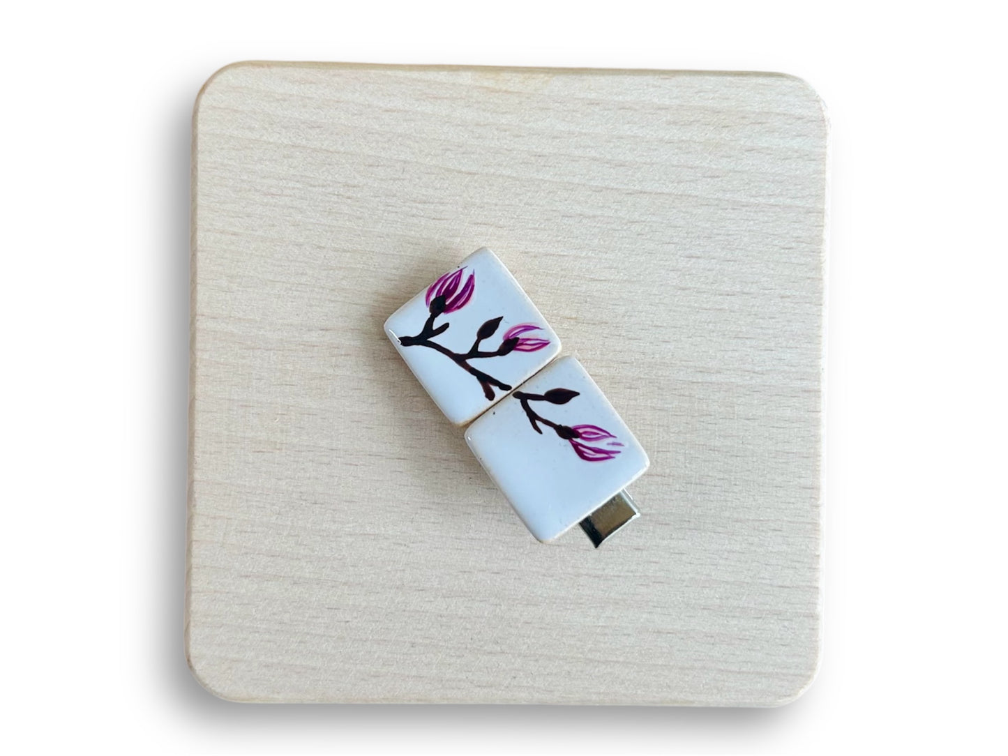 Ceramic buckle "Scent of a Spring Dream"