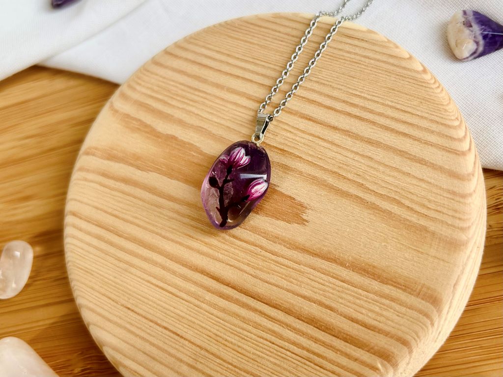 Necklace "Scent of a Spring Dream" amethyst