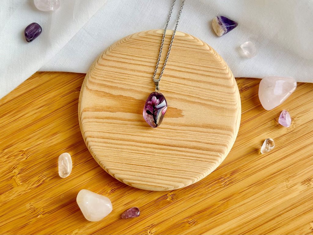 Necklace "Scent of a Spring Dream" amethyst
