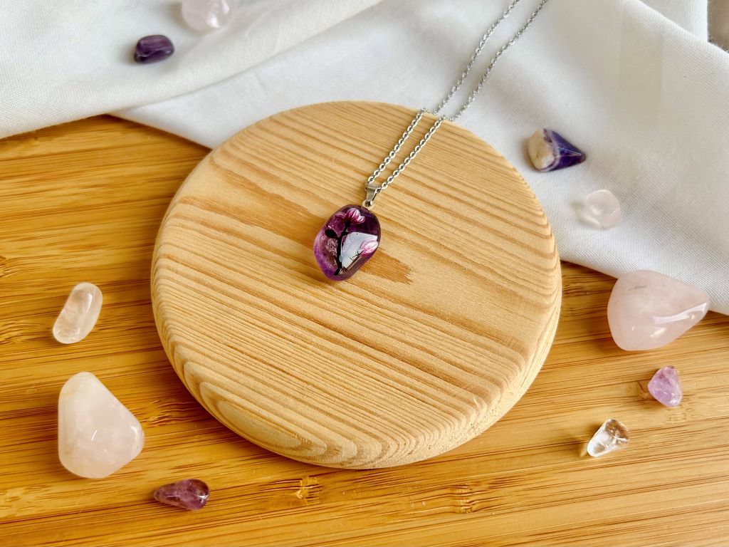 Necklace "Scent of a Spring Dream" amethyst