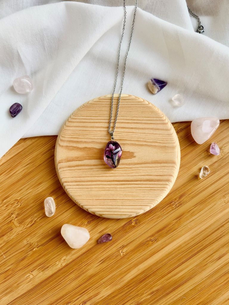 Necklace "Scent of a Spring Dream" amethyst