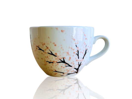 Wide mug "Morning under the Sakura Tree" 480 ml