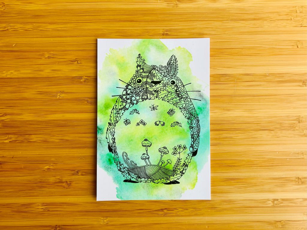 Postcard "Totoro" A6
