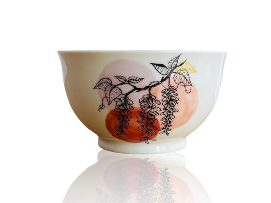 Round bowl "Wisteria" coloured 400 ml