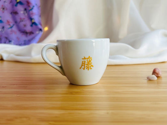 Espresso cup "Wisteria" with gold 90 ml
