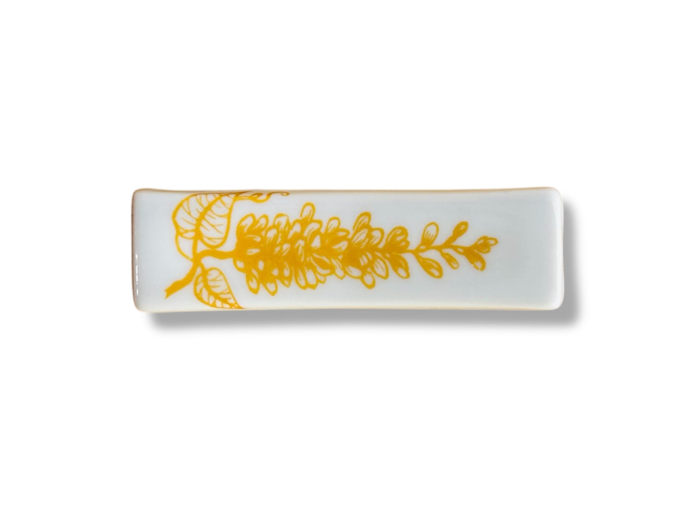Chopstick rest "Wisteria" gold 6x1.5 cm