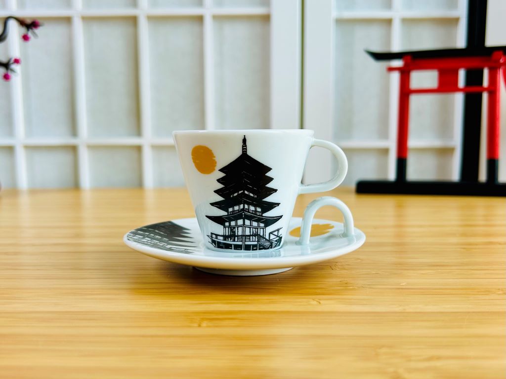 espresso hrneček s podšálkem "Pagoda" 45 ml